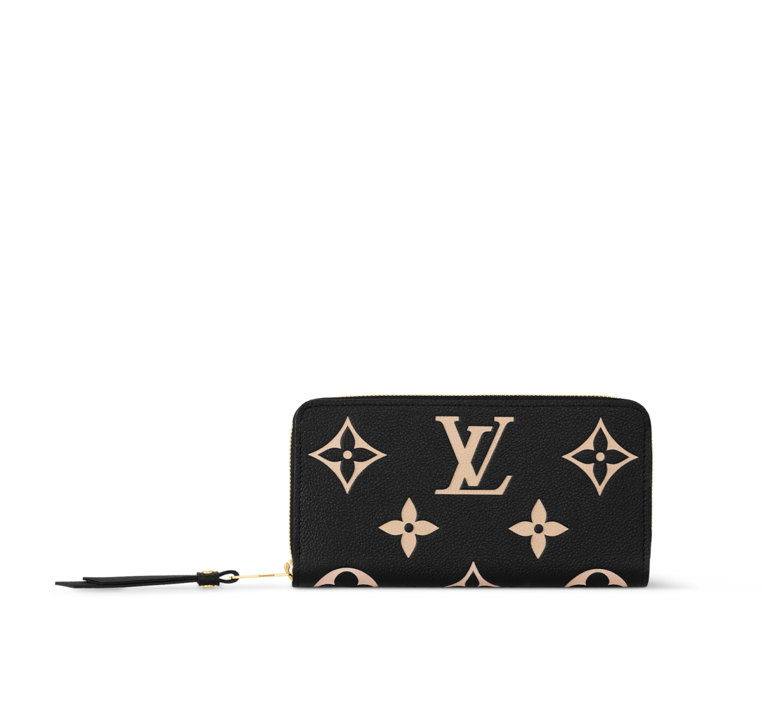 Louis Vuitton Monogram good Short Wallet with Zippy